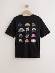 Black Jamiroquai Regular Fit Band Graphic Print T-Shirt - Image 6 of 8