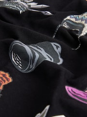 Black Jamiroquai Regular Fit Band Graphic Print T-Shirt - Image 7 of 8