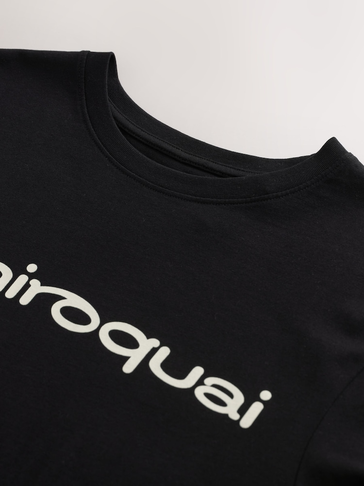 Black Jamiroquai Regular Fit Band Graphic Print T-Shirt - Image 8 of 8