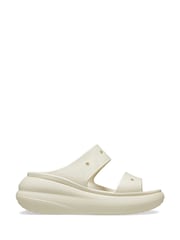 Crocs White Classic Crush Sandals - Image 1 of 4