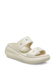 Crocs White Classic Crush Sandals - Image 2 of 4