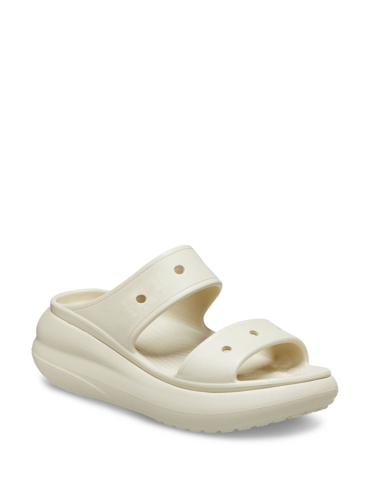 Crocs White Classic Crush Sandals - Image 2 of 4