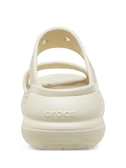 Crocs White Classic Crush Sandals - Image 3 of 4