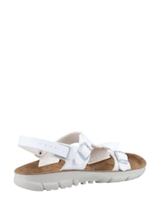 Birkenstock White Saragossa Birko-Flor Sandals - Image 3 of 4