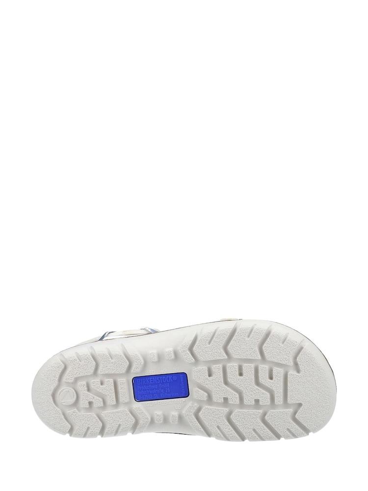 Birkenstock White Saragossa Birko-Flor Sandals - Image 4 of 4