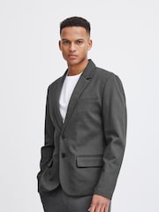 Blend Charcoal Grey Single Breasted Tailored Blazer - Image 1 of 5