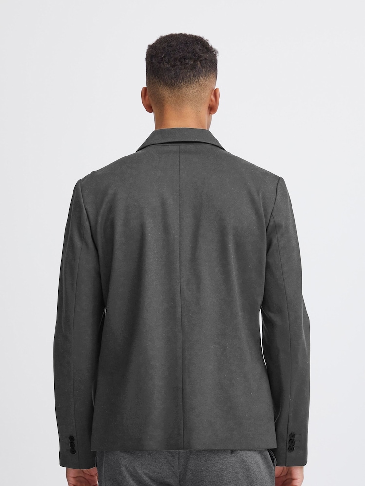 Blend Charcoal Grey Single Breasted Tailored Blazer - Image 2 of 5