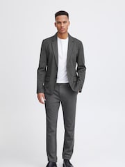 Blend Charcoal Grey Single Breasted Tailored Blazer - Image 3 of 5