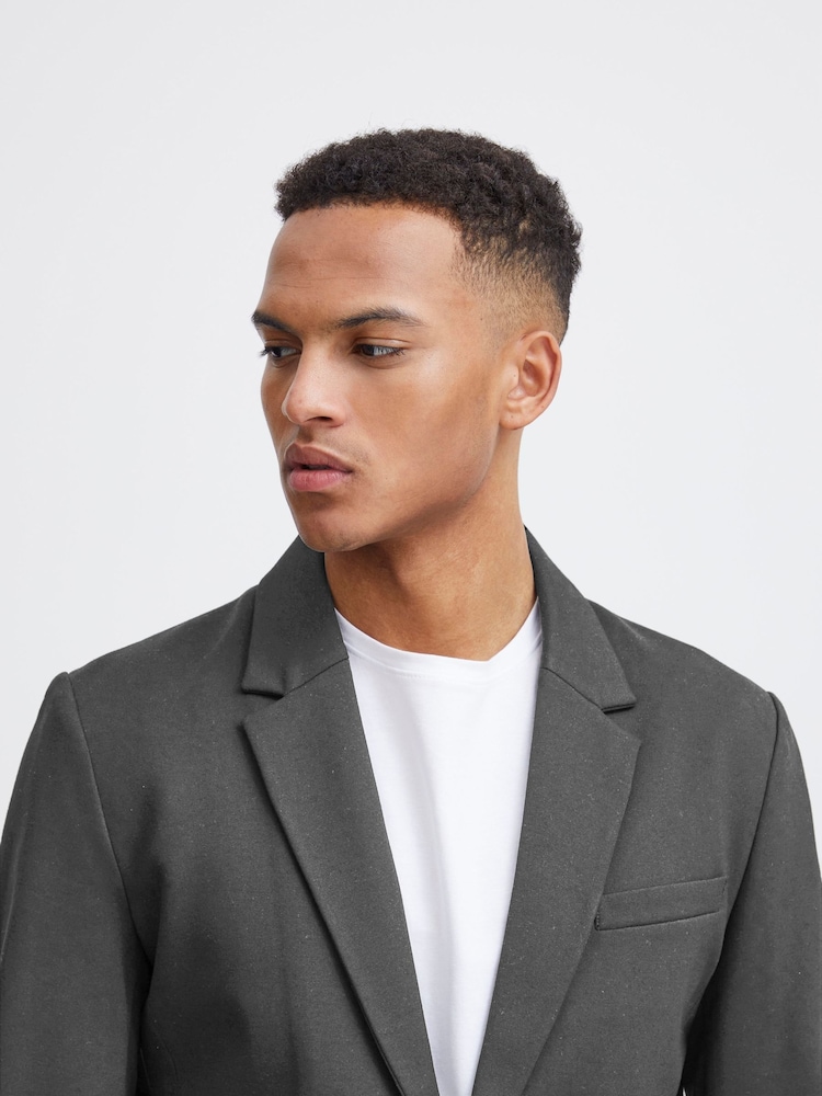 Blend Charcoal Grey Single Breasted Tailored Blazer - Image 4 of 5