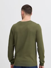 Blend Green Crew Neck Lightweight Knitted Jumper - Image 2 of 5