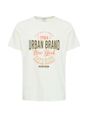 Blend White Printed Short Sleeve 100% Cotton T-Shirt - Image 5 of 5