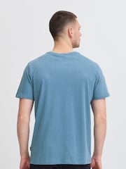 Blend Blue Printed Short Sleeve 100% Cotton T-Shirt - Image 2 of 5
