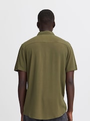 Blend Green Viscose Short Sleeve Shirt - Image 2 of 5