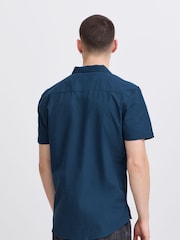 Blend Blue Floral Resort Short Sleeve 100% Cotton Shirt - Image 2 of 5