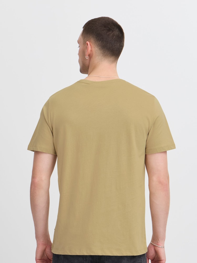 Blend Brown Printed Short Sleeve 100% Cotton T-Shirt - Image 2 of 5