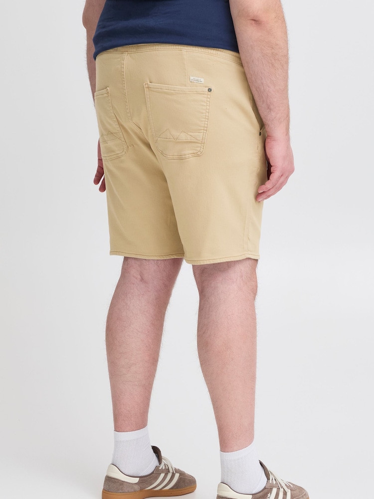 Blend Cream Jogger Denim Stretch Shorts - Image 2 of 5 Blend Cream Jogger Denim Stretch Shorts - Image 2 of 5