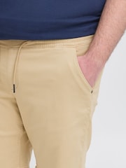 Blend Cream Jogger Denim Stretch Shorts - Image 3 of 5