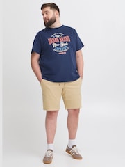 Blend Cream Jogger Denim Stretch Shorts - Image 4 of 5