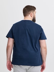 Blend Blue Printed Short Sleeve 100% Cotton T-Shirt - Image 2 of 5