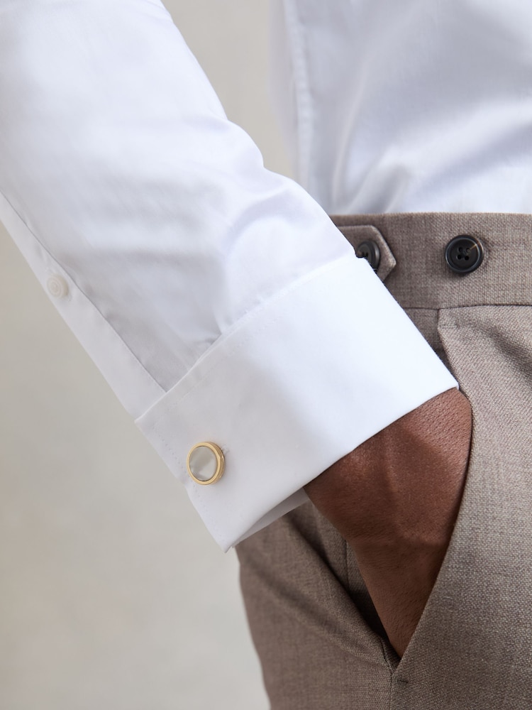Reiss Gold Tone Ripley Cufflink - Image 2 of 5 Reiss Gold Tone Ripley Cufflink - Image 2 of 5