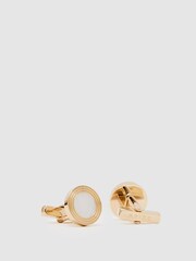 Reiss Gold Tone Ripley Cufflink - Image 3 of 5