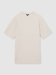 Reiss Argon Oversized Textured T-Shirt - Image 2 of 6
