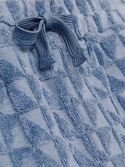 Reiss Airforce Blue Piro 3-9 yrs Textured Towelling Shorts - Image 4 of 4