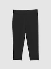 Reiss Black Raye 13-14 yrs Three-Quarter Length Leggings - Image 1 of 4