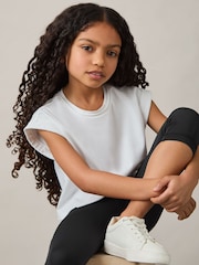 Reiss Black Raye 13-14 yrs Three-Quarter Length Leggings - Image 3 of 4