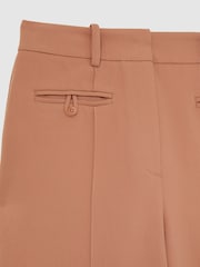 Reiss Tan Abbey Petite Welt Pocket Flared Trousers - Image 7 of 7