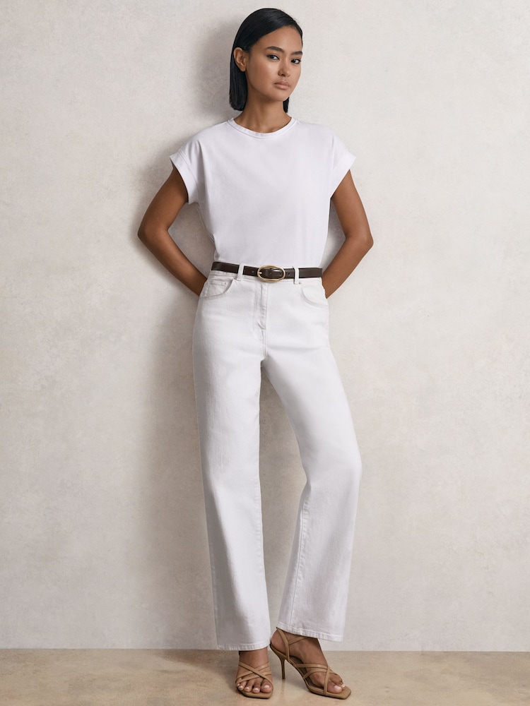 Blanco - Vaqueros de pernera recta y talle medio Selin de Reiss - Imagen 1 de 7 Blanco - Vaqueros de pernera recta y talle medio Selin de Reiss - Imagen 1 de 7