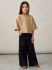 Arena - Reiss Alex Cotton Cropped Oversize T-Shirt - Imagen 3 de 4