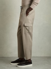Reiss Loom Relaxed Drawstring Cargo Trousers - Image 3 of 6