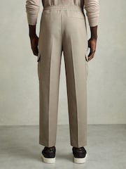 Reiss Loom Relaxed Drawstring Cargo Trousers - Image 5 of 6