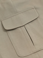 Reiss Loom Relaxed Drawstring Cargo Trousers - Image 6 of 6