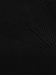 Reiss Black Sandy McLaren F1 Team Cut-Out Knit Crop Top - Image 7 of 7