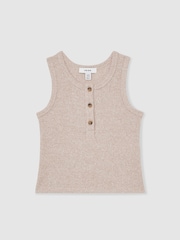 Reiss Erin Rib-Knit Button-Placket Vest - Imagen 2 de 4
