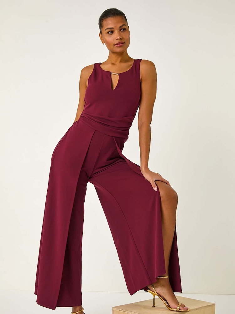 Roman Ruched Front Crossover Jumpsuit - Bild 1 von 5 Roman Ruched Front Crossover Jumpsuit - Bild 1 von 5
