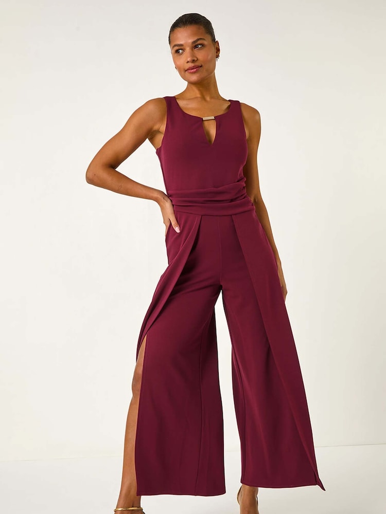 Roman Ruched Front Crossover Jumpsuit - Bild 2 von 5 Roman Ruched Front Crossover Jumpsuit - Bild 2 von 5