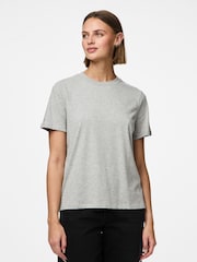 Gris - PIECES 2 Pack T-Shirts Stripe And Plain - Imagen 2 de 7