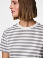 Gris - PIECES 2 Pack T-Shirts Stripe And Plain - Imagen 4 de 7