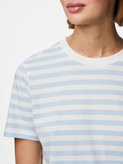 Blanco - PIECES 2 Pack T-Shirts Stripe And Plain - Imagen 7 de 7