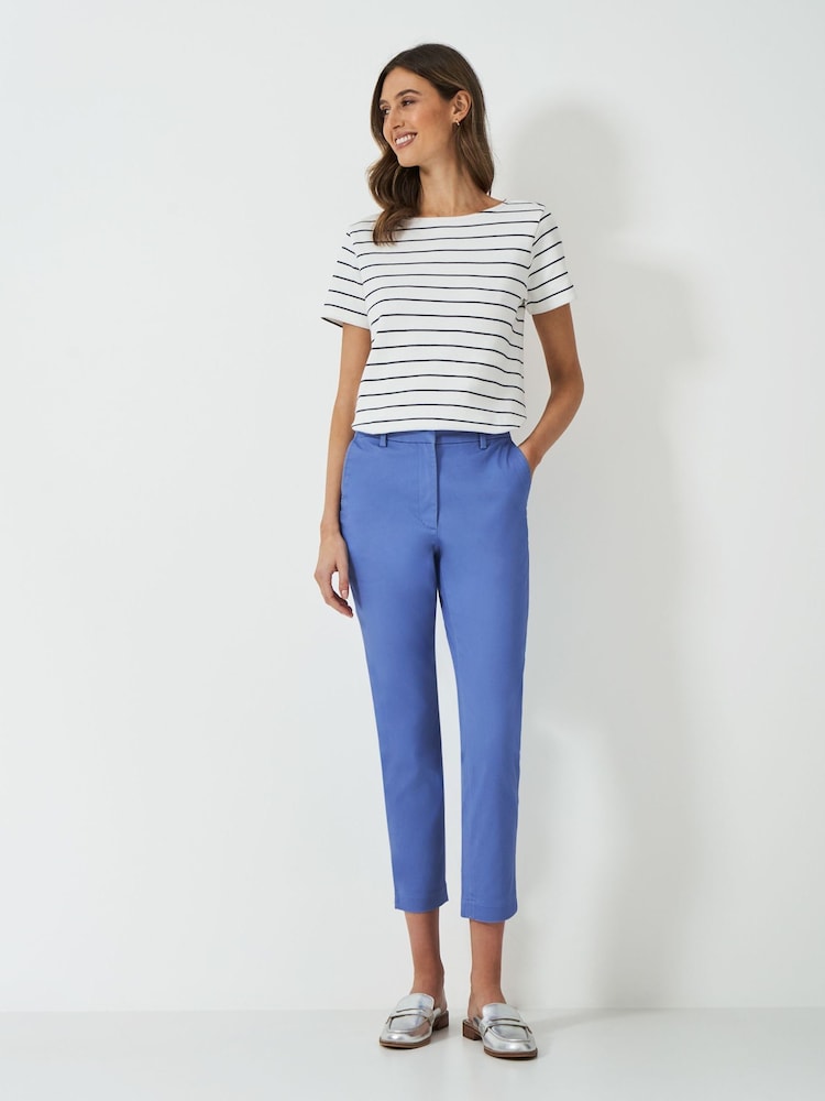Crew Clothing Blue Capri Trousers - Image 1 of 5