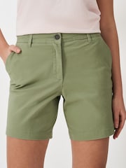 Crew Clothing Green Cotton Chino Shorts - Image 2 of 5