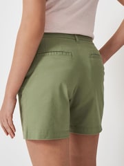 Crew Clothing Green Cotton Chino Shorts - Image 3 of 5