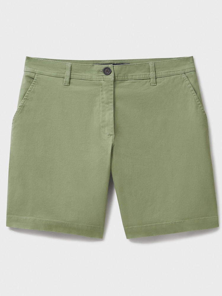 Crew Clothing Green Cotton Chino Shorts - Image 5 of 5