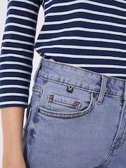 Crew Clothing Blue Cotton Denim Shorts - Image 4 of 5