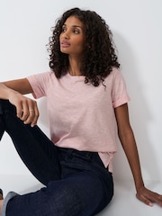Crew Clothing Crew Neck Stripe 100% Cotton T-Shirt - Imagen 1 de 5