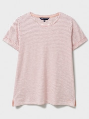 Crew Clothing Crew Neck Stripe 100% Cotton T-Shirt - Imagen 5 de 5