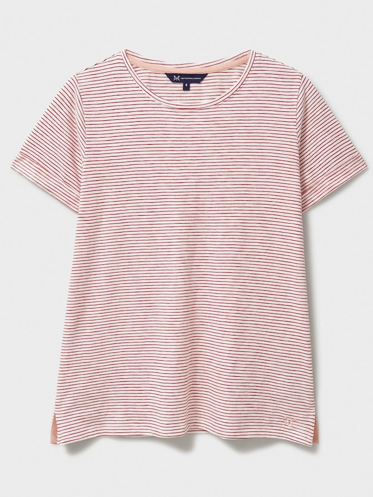Crew Clothing Crew Neck Stripe 100% Cotton T-Shirt - Imagen 5 de 5